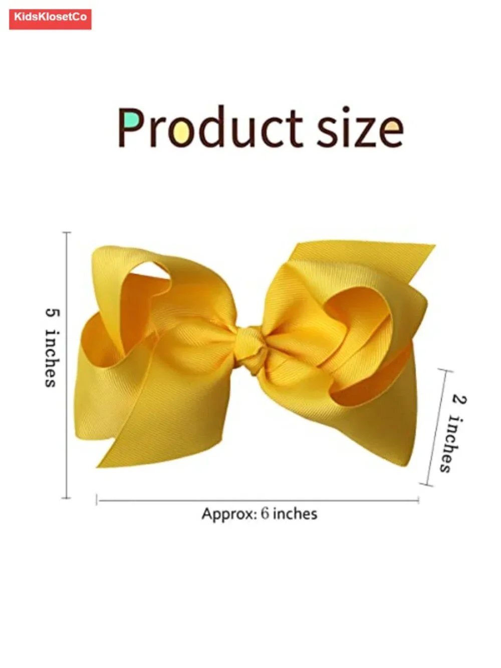 30pcs 6 Inch Grosgrain Ribbon Hair Bows with Alligator Clips